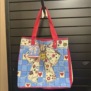 NWT Brighton Tom Clancy Holiday 2020 Love Sparkle Canvas Tote